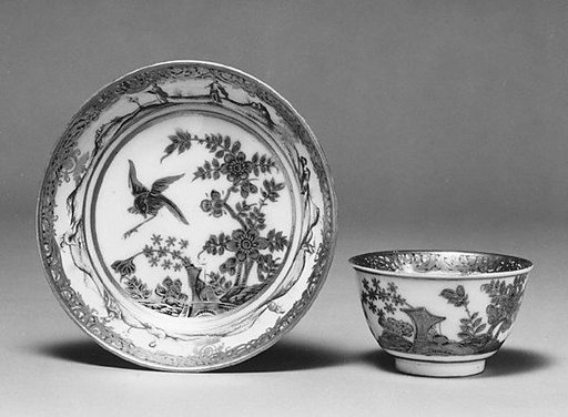 Teabowl and saucer