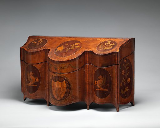 Spirit case with bottles and glasses