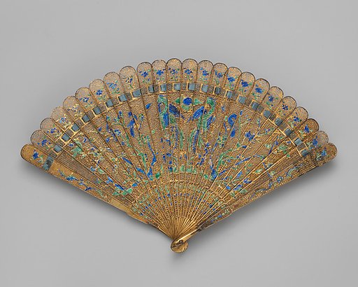 Brisé Fan, with representations of birds on branches