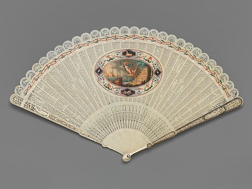 Brisé fan depicting The Battle of the Nile