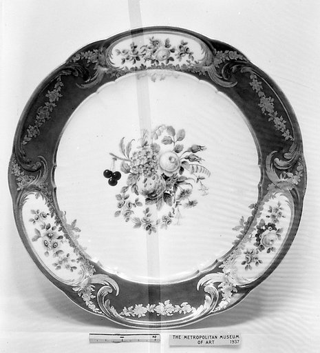 Plate (Assiette à palmes) (1 of 102) (part of a service)