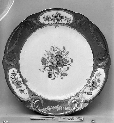 Plate (Assiette à palmes) (1 of 102) (part of a service)