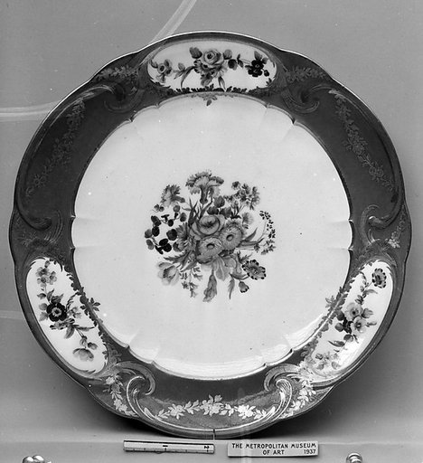 Plate (Assiette à palmes) (1 of 102) (part of a service)