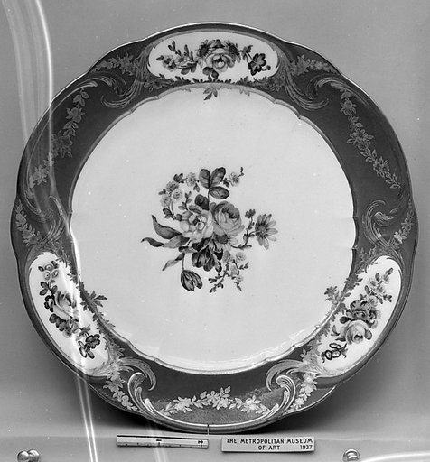 Plate (Assiette à palmes) (1 of 102) (part of a service)