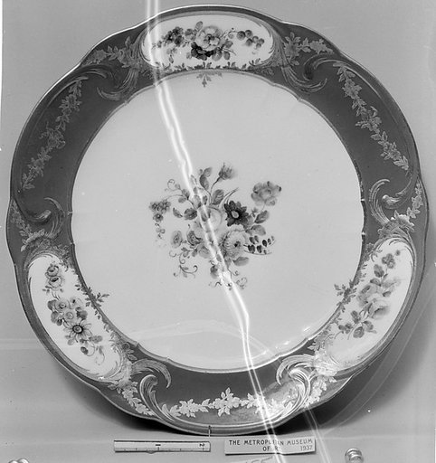 Plate (Assiette à palmes) (1 of 102) (part of a service)