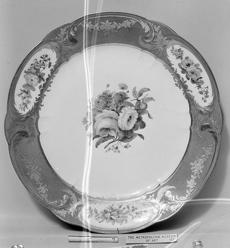 Plate (Assiette à palmes) (1 of 102) (part of a service)