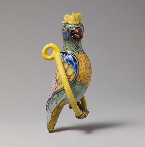 Parrot on a ring perch