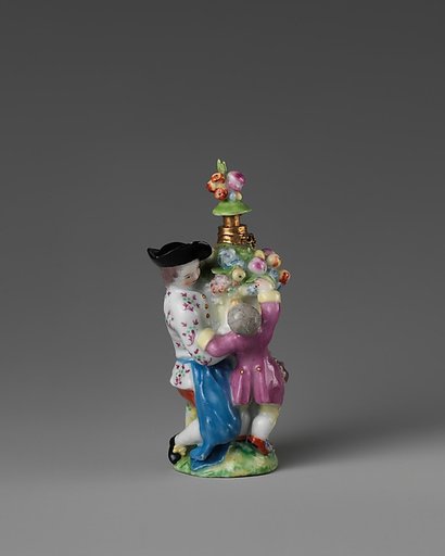 Gardener and boy in a group