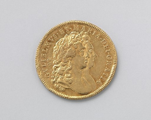 Two guineas coin of William and Mary