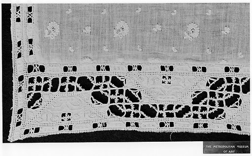 One side of a pillow slip