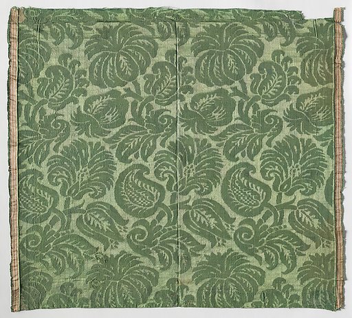 Green Silk Damask