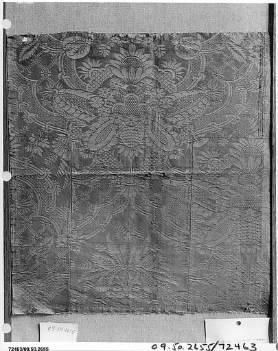 Fragment of silk damask