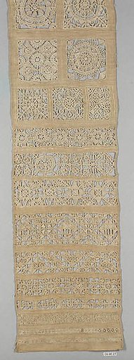 Embroidered whitework sampler