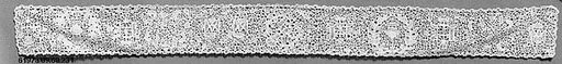Lace border with emblems of the Passion