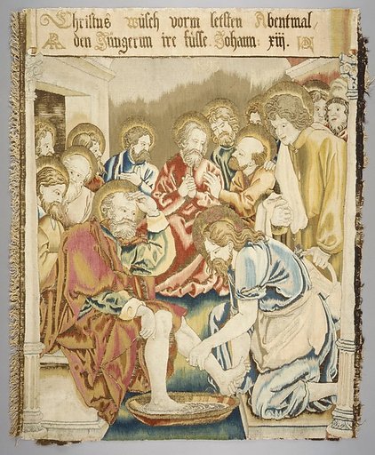 Christ Washing the Feet of His Disciples from a set of The Passion