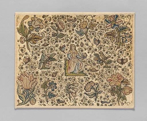 A lady in a garden