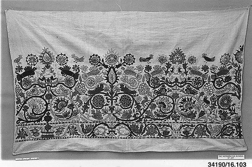 Part of a dress border
