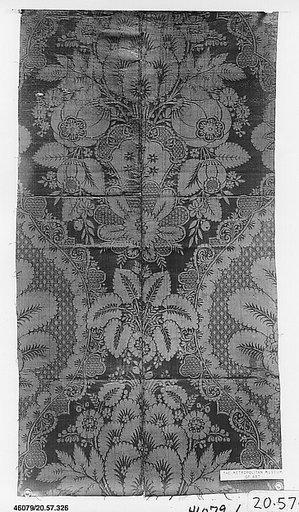 Fragment of silk damask