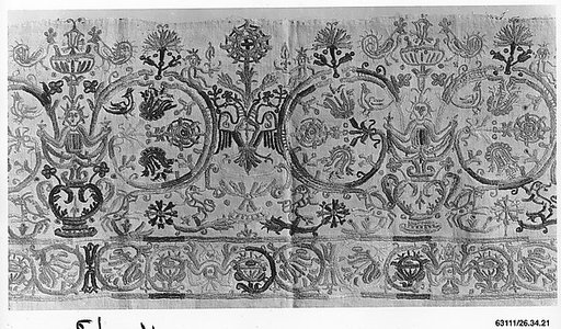Portion of a dress border