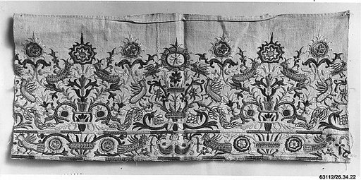 Portion of a dress border