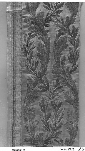 Border of woven silk