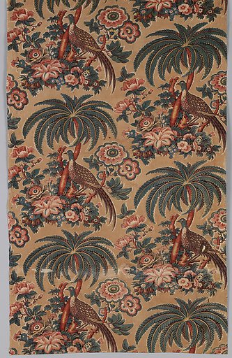 Textile printed with game birds
