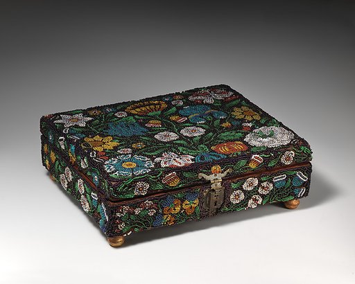 Box with beadwork