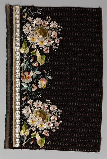 Embroidery sample for a man’s suit