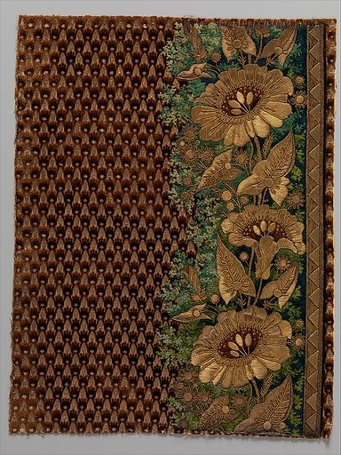 Embroidery sample for a man’s suit