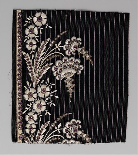 Embroidery sample for a man’s suit