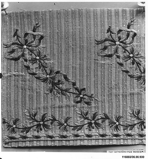 Embroidery sample for a man’s suit or waistcoat