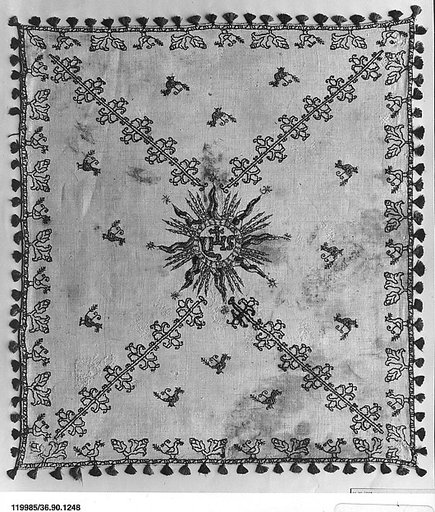 Christogram with a decorative border
