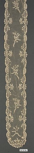 Pair of lappets (part of a garniture)