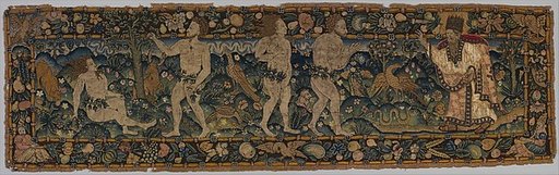 Adam and Eve Making Garments of Leaves; God Admonishing Adam and Eve for their Transgression (one of a set of three)