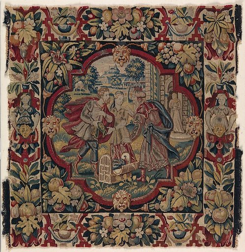 Rebekah, Laban, and Eliezer from the Story of Abraham