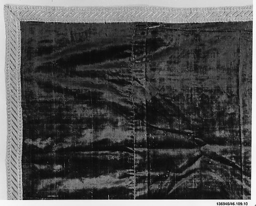 Panel of crimson velvet