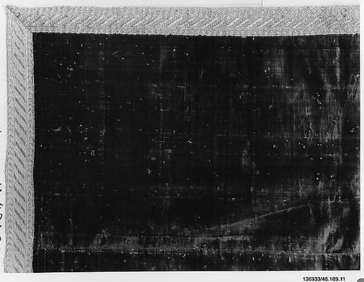 Panel of crimson velvet