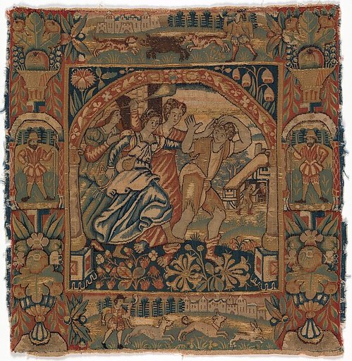 "The Prodigal Son Driven Out by Harlots" from a set of six of The Parable of the Prodigal Son
