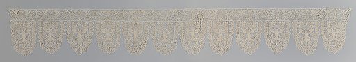 Lace border with double-headed eagle