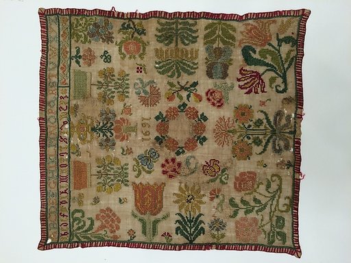 Embroidered sampler