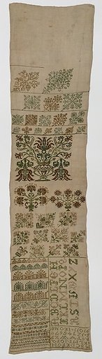 Embroidered sampler