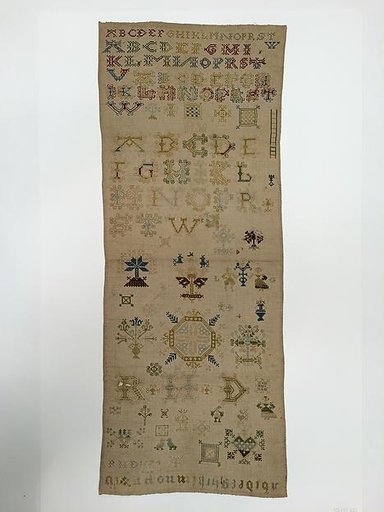 Embroidered sampler
