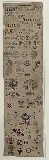 Embroidered sampler