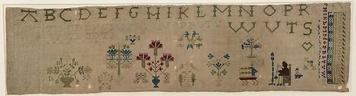Embroidered sampler