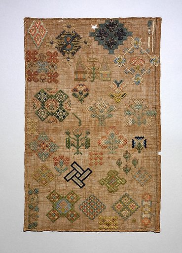 Embroidered spot sampler