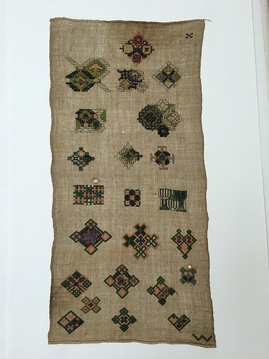 Embroidered spot sampler