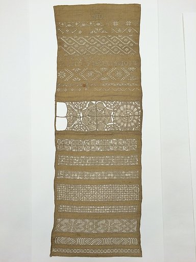 Embroidered whitework sampler
