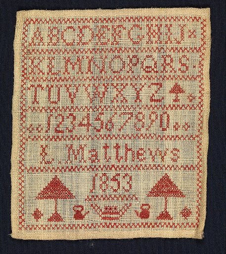 Sampler made at a charity school