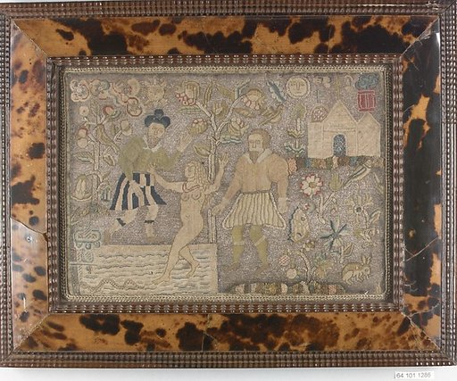 Cushion with Susanna and the Elders