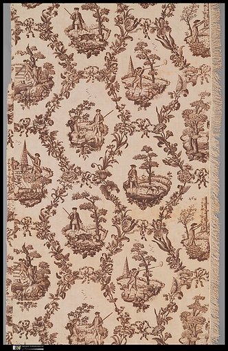 Section of bed curtain